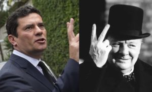 Leia mais sobre o artigo Sergio Moro posta fotos ao lado de estátua de Churchill: “We shall never surrender”