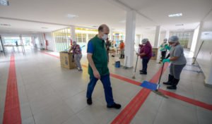 Read more about the article Instalação do hospital de campanha da prefeitura segue em ritmo acelerado