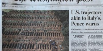 Na capa do Washington Post, cemitério de São Paulo vira destaque com foto de covas abertas