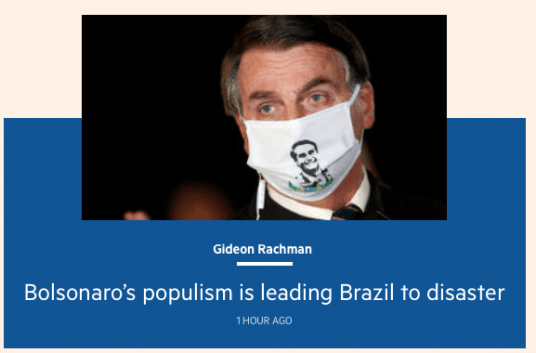 Você está visualizando atualmente ‘A imprensa mundial é de esquerda’ diz Bolsonaro