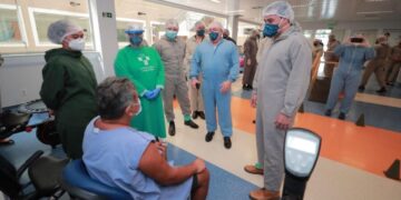 Enfermaria de campanha vai atender pacientes em fase final de tratamento da Covid-19