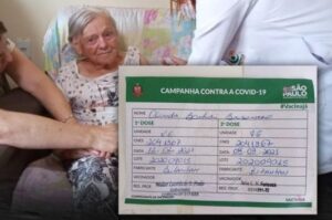 Read more about the article Mãe de Jair Bolsonaro recebe a segunda dose de CoronaVac