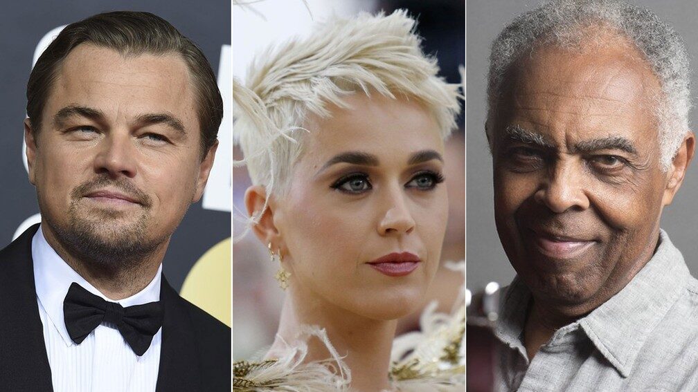 Você está visualizando atualmente Leonardo DiCaprio, Katy Perry, Gilberto Gil e outros artistas pedem a Biden que recuse acordo ambiental com Brasil
