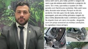 Read more about the article Vereador Capitão Carpê é acusado de não prestar ajuda após envolvimento em acidente de trânsito