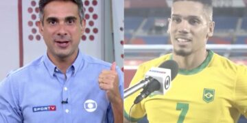 ‘Para exu aplaudir’ diz Gustavo Villani ao narrar gol da seleção brasileira
