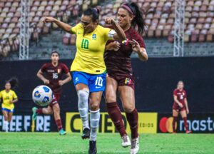 Read more about the article Com Marta, Brasil vence a Venezuela por 4 a 1 e encara o Chile na final do Torneio Internacional