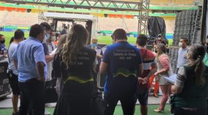 Read more about the article Autoridades de Saúde realizam visita técnica para conferir protocolos de evento na Arena da Amazônia