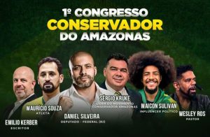 Read more about the article 1° Congresso Conservador do Amazonas trará Daniel Silveira e jogador Maurício Souza para Manaus