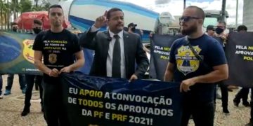 Mobilização em Brasília defende convocação dos aprovados nos concursos da Polícia Federal e Polícia Rodoviária Federal