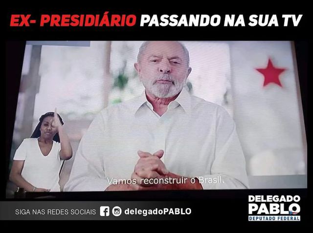 You are currently viewing “Ex-presidiário passando na sua TV”, critica deputado Pablo sobre propaganda eleitoral do PT