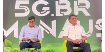 Bolsonaro participa de seminário sobre o 5G e comício em Manaus