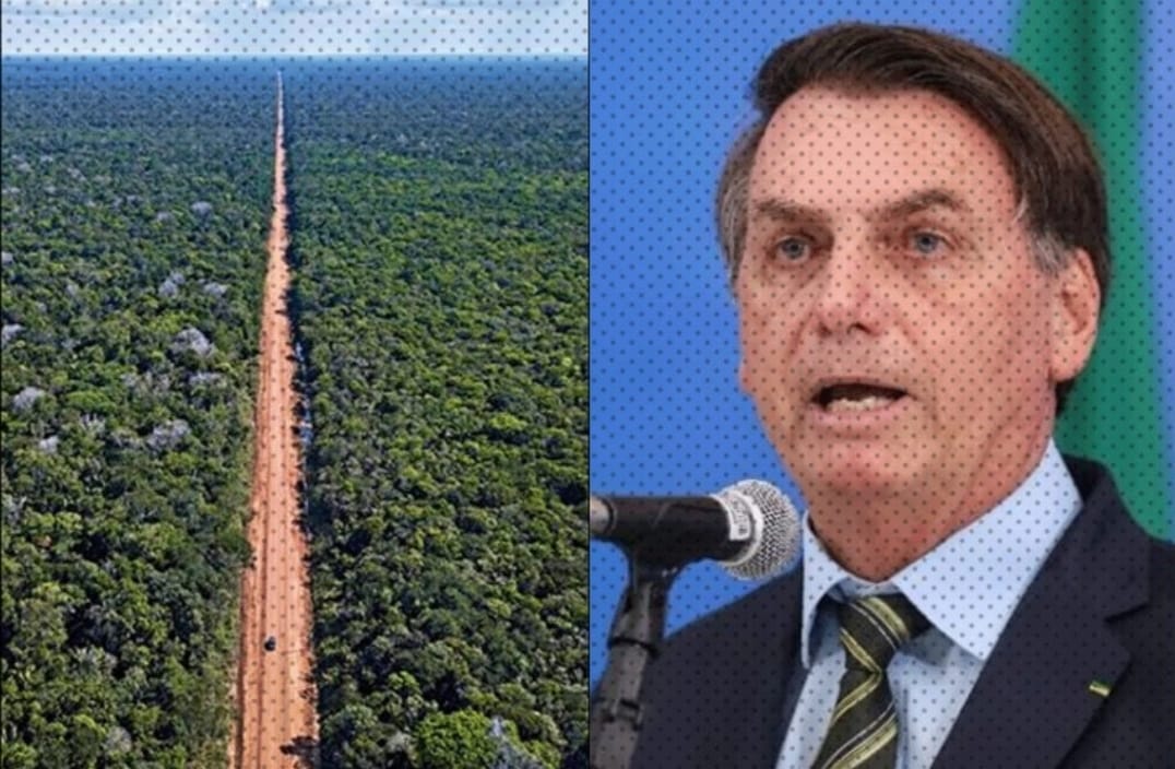 Você está visualizando atualmente Opinião | Bolsonaro tenta, mas justiça, a pedido do MPF, suspende obras da BR-319 no Amazonas