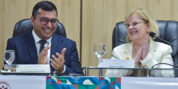 Em encontro com ministra Rosa Weber, Wilson Lima destaca riquezas do AM e ressalta a necessidade de parcerias