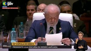 Leia mais sobre o artigo Lula fala em guerra na Ucrânia sem criticar Rússia na Cúpula do Brics