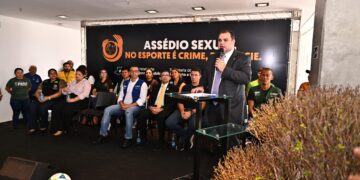 Roberto Cidade reforça combate à violência no esporte durante lançamento de campanha ‘Assédio Sexual no Esporte é Crime. Denuncie!’